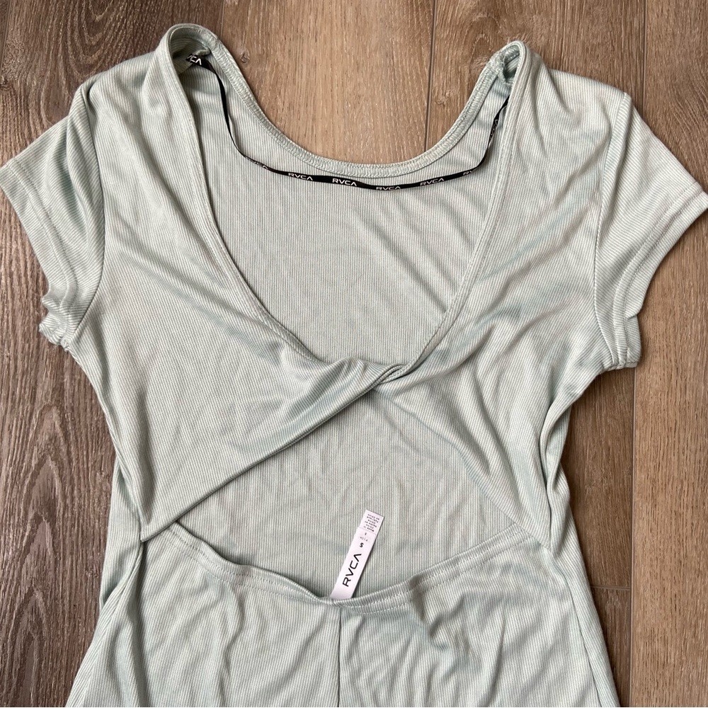RVCA cutout back beach dress